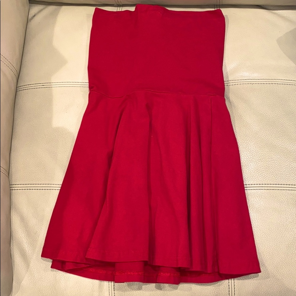 Red American Apparel cotton dress